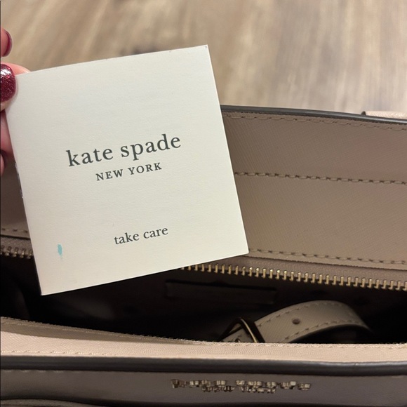 Kate Spade Cream Satchel with Floral Accents - Picture 2 of 6